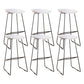 Taburetes de altura de mostrador de metal Glam con taburete de bar con reposapiés para interiores