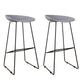 Taburetes de altura de mostrador de metal Glam con taburete de bar con reposapiés para interiores