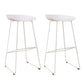 Taburetes de altura de mostrador de metal Glam con taburete de bar con reposapiés para interiores