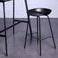 Contemporary Metal Counter Height Stools Low Back Bar Stool with Footrest Clearhalo 'Bar Furniture' 'Bar Stools' 'bar_stools' 'furn' 'furn_bar_stools' 'Furniture' 'Kitchen & Dining Furniture' 6395304