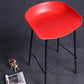 Contemporary Metal Counter Height Stools Low Back Bar Stool with Footrest Clearhalo 'Bar Furniture' 'Bar Stools' 'bar_stools' 'furn' 'furn_bar_stools' 'Furniture' 'Kitchen & Dining Furniture' 6395306