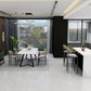 Modern Armless Backrest Counter Stool Iron Bar Stool with Cushion for Dining Room