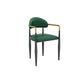 Modern Armless Backrest Counter Stool Iron Bar Stool with Cushion for Dining Room