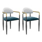 Modern Armless Backrest Counter Stool Iron Bar Stool with Cushion for Dining Room
