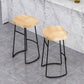 Modern Armless Backless Counter Stool Pine Wood Bar Stool with Pedal for Cafe Clearhalo 'Bar Furniture' 'Bar Stools' 'bar_stools' 'furn' 'furn_bar_stools' 'Furniture' 'Kitchen & Dining Furniture' 6395464