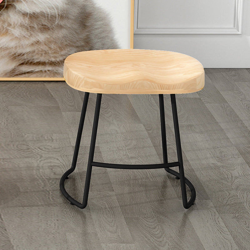Modern Armless Backless Counter Stool Pine Wood Bar Stool with Pedal for Cafe Clearhalo 'Bar Furniture' 'Bar Stools' 'bar_stools' 'furn' 'furn_bar_stools' 'Furniture' 'Kitchen & Dining Furniture' 6395466
