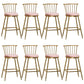 Glam Backrest Armless Counter Stool Iron Bar Stool with Velvet Cushion and Pedal for Cafe Pink 8 Piece Set Counter Stool(26"H) Clearhalo 'Bar Furniture' 'Bar Stools' 'bar_stools' 'furn' 'furn_bar_stools' 'Furniture' 'Kitchen & Dining Furniture' 6395559