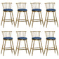 Glam Backrest Armless Counter Stool Iron Bar Stool with Velvet Cushion and Pedal for Cafe Blue 8 Piece Set Counter Stool(26"H) Clearhalo 'Bar Furniture' 'Bar Stools' 'bar_stools' 'furn' 'furn_bar_stools' 'Furniture' 'Kitchen & Dining Furniture' 6395584