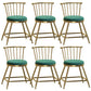 Glam Backrest Armless Counter Stool Iron Bar Stool with Velvet Cushion and Pedal for Cafe Green 6 Piece Set Short Stool(18"H) Clearhalo 'Bar Furniture' 'Bar Stools' 'bar_stools' 'furn' 'furn_bar_stools' 'Furniture' 'Kitchen & Dining Furniture' 6395598