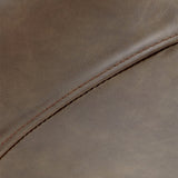 Modern Backrest Counter Stool Iron Bar Stool with Leather Cushion for Dining Room