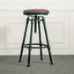 Adjustable Height Bar Stools Industrial Barstool with Metal Legs Clearhalo 'Bar Furniture' 'Bar Stools' 'bar_stools' 'furn' 'furn_bar_stools' 'Furniture' 'Kitchen & Dining Furniture' 6395721