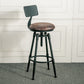 Adjustable Height Bar Stools Industrial Barstool with Metal Legs Clearhalo 'Bar Furniture' 'Bar Stools' 'bar_stools' 'furn' 'furn_bar_stools' 'Furniture' 'Kitchen & Dining Furniture' 6395726