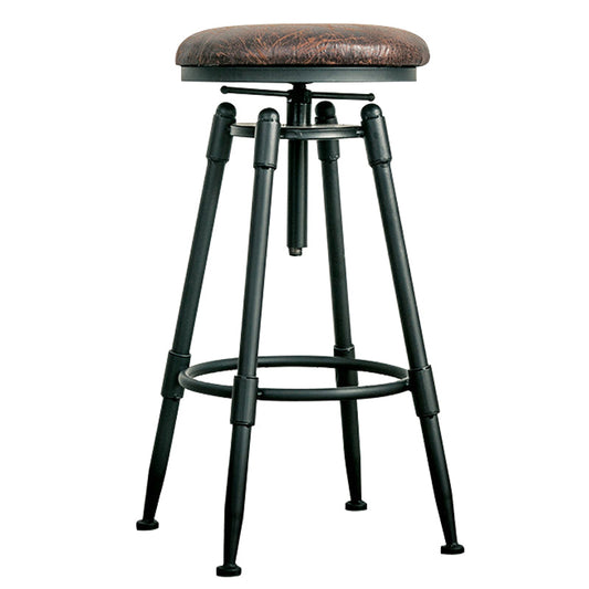Adjustable Height Bar Stools Industrial Barstool with Metal Legs Clearhalo 'Bar Furniture' 'Bar Stools' 'bar_stools' 'furn' 'furn_bar_stools' 'Furniture' 'Kitchen & Dining Furniture' 6395729