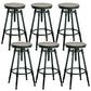 Adjustable Height Bar Stools Industrial Barstool with Metal Legs 6 Piece Set Backless Non-Upholstered Clearhalo 'Bar Furniture' 'Bar Stools' 'bar_stools' 'furn' 'furn_bar_stools' 'Furniture' 'Kitchen & Dining Furniture' 6395734