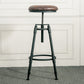 Adjustable Height Bar Stools Industrial Barstool with Metal Legs Clearhalo 'Bar Furniture' 'Bar Stools' 'bar_stools' 'furn' 'furn_bar_stools' 'Furniture' 'Kitchen & Dining Furniture' 6395739