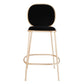 Contemporary Backrest Bar Stools Metal Barstool with Gold Legs Clearhalo 'Bar Furniture' 'Bar Stools' 'bar_stools' 'furn' 'furn_bar_stools' 'Furniture' 'Kitchen & Dining Furniture' 6395782