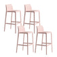 Industrial Stackable Indoor Bar Stool Plastic Armless Bar Height Stool