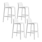 Industrial Stackable Indoor Bar Stool Plastic Armless Bar Height Stool