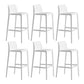 Industrial Stackable Indoor Bar Stool Plastic Armless Bar Height Stool