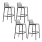 Industrial Stackable Indoor Bar Stool Plastic Armless Bar Height Stool