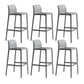 Industrial Stackable Indoor Bar Stool Plastic Armless Bar Height Stool