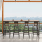 Contemporary Bar Stool Armless Barstool with Black Metal Legs Clearhalo 'Bar Furniture' 'Bar Stools' 'bar_stools' 'furn' 'furn_bar_stools' 'Furniture' 'Kitchen & Dining Furniture' 6395892