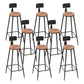Contemporary Bar Stool Armless Barstool with Black Metal Legs 8 Piece Set Round Clearhalo 'Bar Furniture' 'Bar Stools' 'bar_stools' 'furn' 'furn_bar_stools' 'Furniture' 'Kitchen & Dining Furniture' 6395901