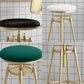 Upholstered Adjustable Height Bar Stool Industrial Iron Frame Stool Clearhalo 'Bar Furniture' 'Bar Stools' 'bar_stools' 'furn' 'furn_bar_stools' 'Furniture' 'Kitchen & Dining Furniture' 6395915