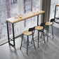Industrial Style Bar Stools Backrest Barstool with Black Metal Legs Clearhalo 'Bar Furniture' 'Bar Stools' 'bar_stools' 'furn' 'furn_bar_stools' 'Furniture' 'Kitchen & Dining Furniture' 6396025