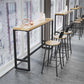 Industrial Style Bar Stools Backrest Barstool with Black Metal Legs Clearhalo 'Bar Furniture' 'Bar Stools' 'bar_stools' 'furn' 'furn_bar_stools' 'Furniture' 'Kitchen & Dining Furniture' 6396030