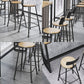 Industrial Style Bar Stools Backrest Barstool with Black Metal Legs Clearhalo 'Bar Furniture' 'Bar Stools' 'bar_stools' 'furn' 'furn_bar_stools' 'Furniture' 'Kitchen & Dining Furniture' 6396032