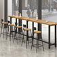 Contemporary Bar Stool Backrest Barstool with Black Metal Legs Clearhalo 'Bar Furniture' 'Bar Stools' 'bar_stools' 'furn' 'furn_bar_stools' 'Furniture' 'Kitchen & Dining Furniture' 6396128