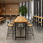 Contemporary Bar Stool Backrest Barstool with Black Metal Legs Clearhalo 'Bar Furniture' 'Bar Stools' 'bar_stools' 'furn' 'furn_bar_stools' 'Furniture' 'Kitchen & Dining Furniture' 6396133