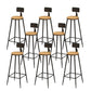 Contemporary Bar Stool Backrest Barstool with Black Metal Legs 8 Piece Set Clearhalo 'Bar Furniture' 'Bar Stools' 'bar_stools' 'furn' 'furn_bar_stools' 'Furniture' 'Kitchen & Dining Furniture' 6396134