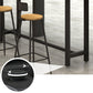 Contemporary Bar Stool Backrest Barstool with Black Metal Legs Clearhalo 'Bar Furniture' 'Bar Stools' 'bar_stools' 'furn' 'furn_bar_stools' 'Furniture' 'Kitchen & Dining Furniture' 6396137
