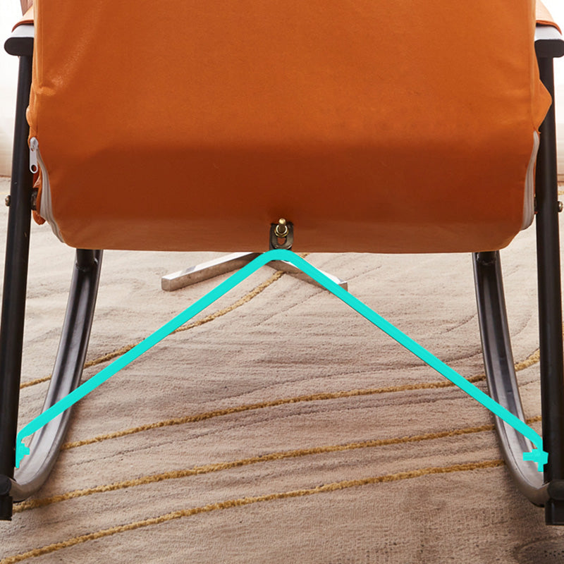 Chaise de basculement contemporain chaise à ossature métallique Spindle Rocker pour le salon