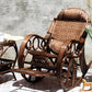 Traditional Rocking Chair Rattan Frame Solid Color Spindle Backrest Indoor Rocking Chair Coffee Clearhalo 'Chairs & Seating' 'furn' 'furn_rocking_chairs' 'Furniture' 'Living Room Furniture' 'Rocking Chairs' 'rocking_chairs' 6396155