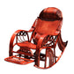 Traditional Rocking Chair Rattan Frame Solid Color Spindle Backrest Indoor Rocking Chair Clearhalo 'Chairs & Seating' 'furn' 'furn_rocking_chairs' 'Furniture' 'Living Room Furniture' 'Rocking Chairs' 'rocking_chairs' 6396156