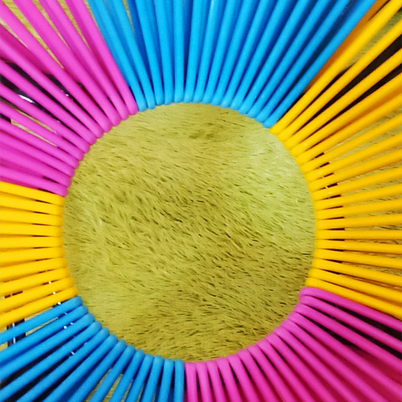 Chaise à bascule contemporaine Rootan Metal Frame Wing Chaise arrière Back Rocking Chair