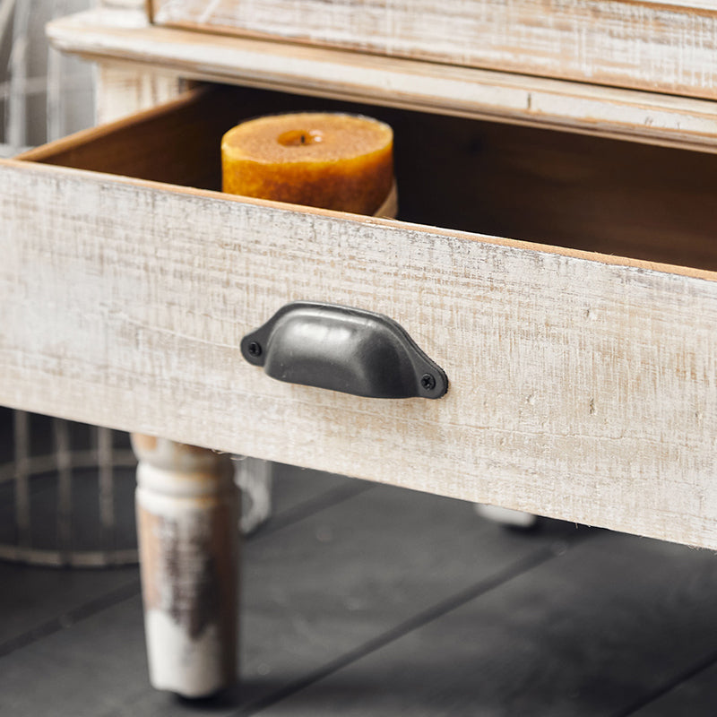 Industrial Wood Accent Cabinet White Accent Cabinet in Distressed Finish Clearhalo 'Cabinets & Chests' 'cabinets_chests' 'furn' 'furn_cabinets_chests' 'Furniture' 'Living Room Furniture' 6396309