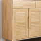 Contemporary Cabinet Rubberwood With Doors 2 - Drawer Rectangle Accent Cabinet