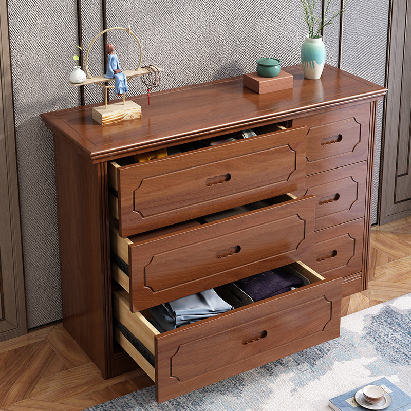 33.07 "Grande Chéchante en bois mi-siècle Modern 6 - Poitrine de tiroir