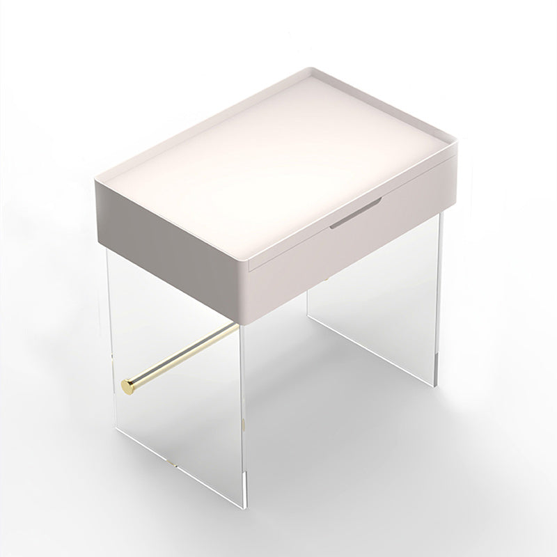 Scandinavo da 15,74 "a colore massiccio largo in legno a base di legno Maggiore da trucco a specchio per specchio