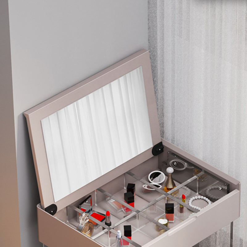 Scandinavo da 15,74 "a colore massiccio largo in legno a base di legno Maggiore da trucco a specchio per specchio