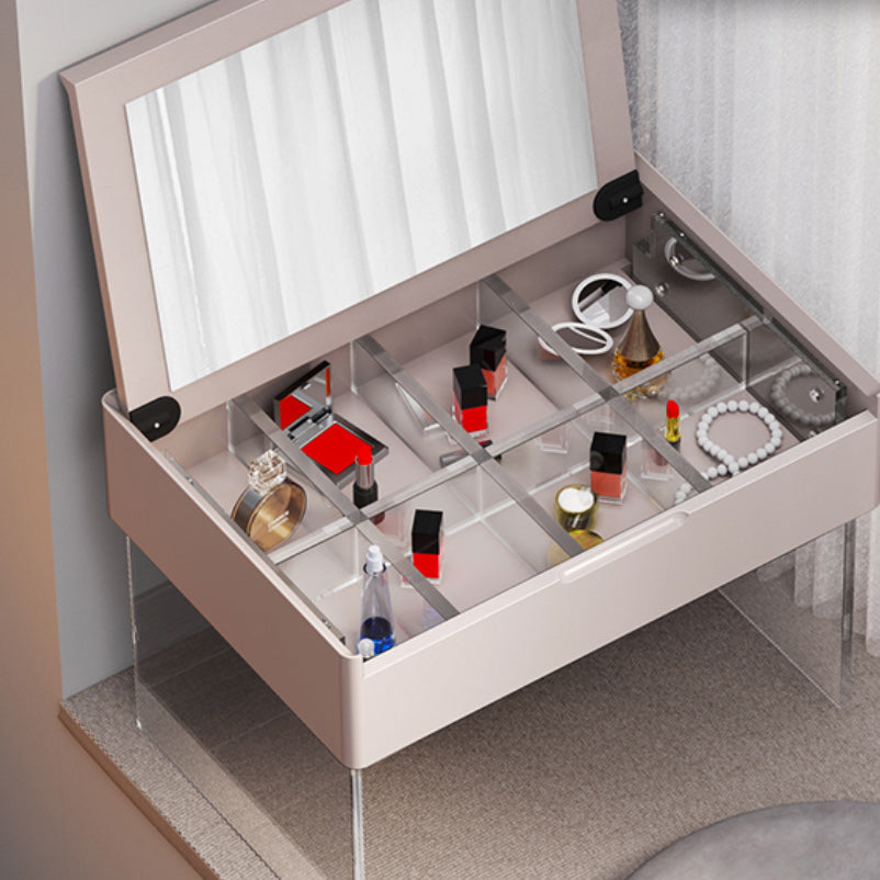 Scandinavo da 15,74 "a colore massiccio largo in legno a base di legno Maggiore da trucco a specchio per specchio