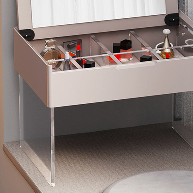 Scandinavo da 15,74 "a colore massiccio largo in legno a base di legno Maggiore da trucco a specchio per specchio