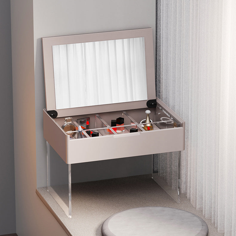 Scandinavo da 15,74 "a colore massiccio largo in legno a base di legno Maggiore da trucco a specchio per specchio