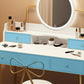 Scandinavian Wooden Dressing Table Mirror Make-up Vanity with Drawers Clearhalo 'Bedroom Furniture' 'furn' 'furn_makeup_vanities' 'Furniture' 'Makeup Vanities' 'makeup_vanities' 6396451