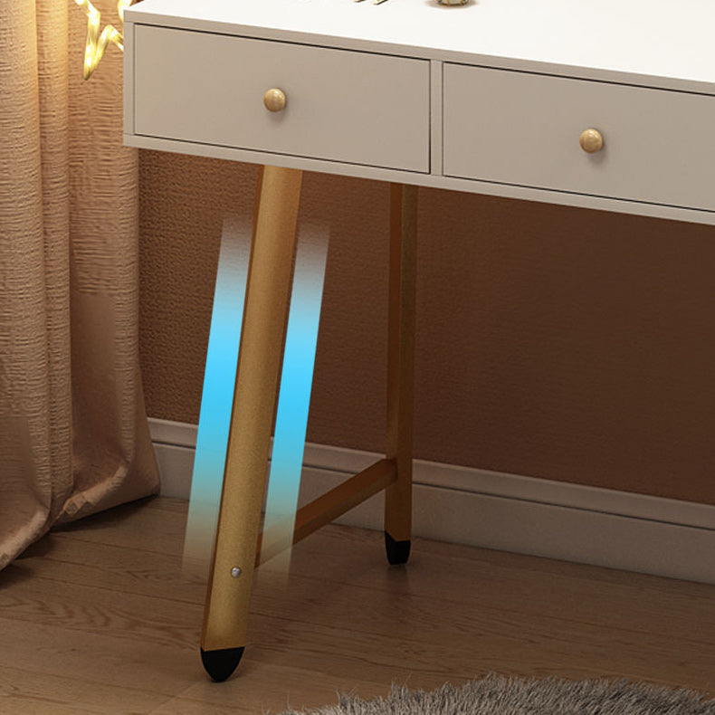 Scandinavian Wooden Dressing Table Mirror Make-up Vanity with Drawers Clearhalo 'Bedroom Furniture' 'furn' 'furn_makeup_vanities' 'Furniture' 'Makeup Vanities' 'makeup_vanities' 6396452