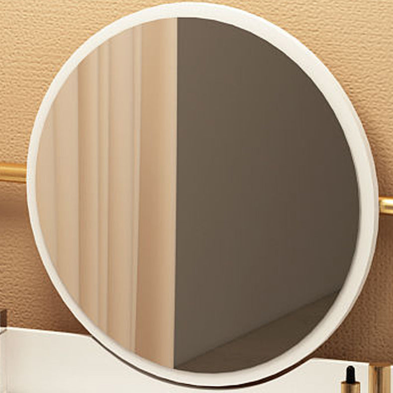 Scandinavian Wooden Dressing Table Mirror Make-up Vanity with Drawers Clearhalo 'Bedroom Furniture' 'furn' 'furn_makeup_vanities' 'Furniture' 'Makeup Vanities' 'makeup_vanities' 6396453